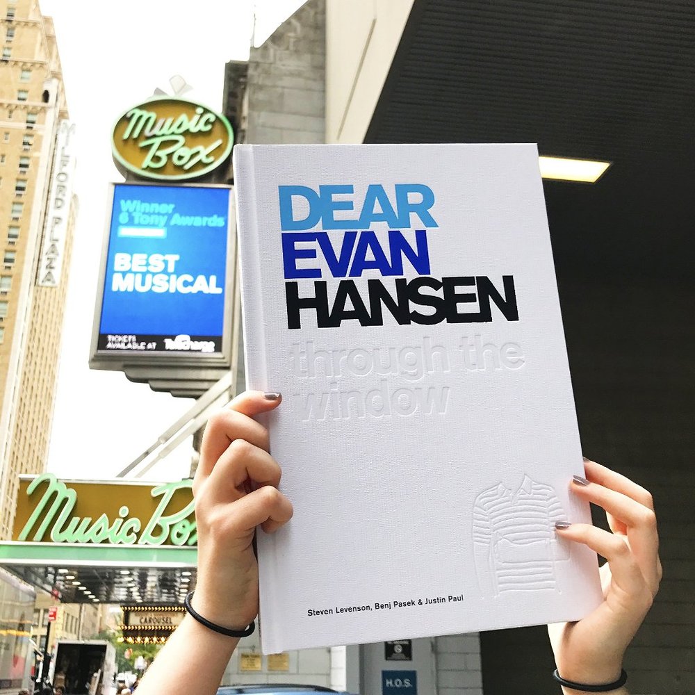 Dear Evan Hansen Through the Window Broadway Musical Hardcover Coffee Table Book